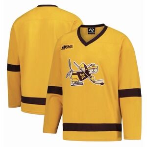 Unisex Gold Minnesota Golden Gophers 25th Anniversary Hockey Team Jersey Large